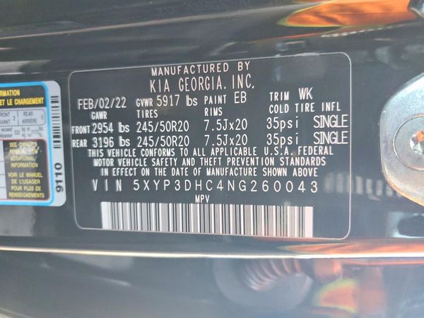 2022 KIA TELLURIDE EX