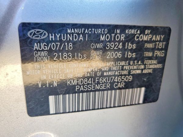 2019 HYUNDAI ELANTRA