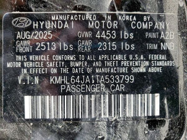 2026 HYUNDAI SONATA SEL Sport