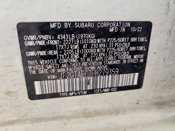 2023 SUBARU CROSSTREK