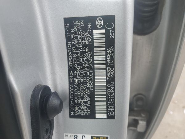 2015 TOYOTA PRIUS