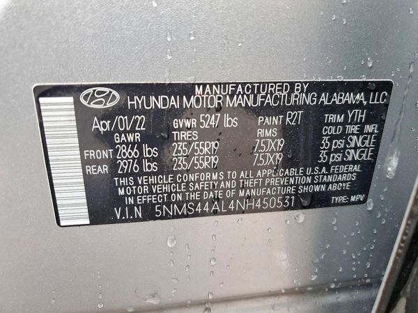 2022 HYUNDAI SANTA FE