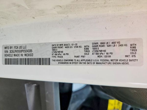2023 RAM PROMASTER 1500 High Roof