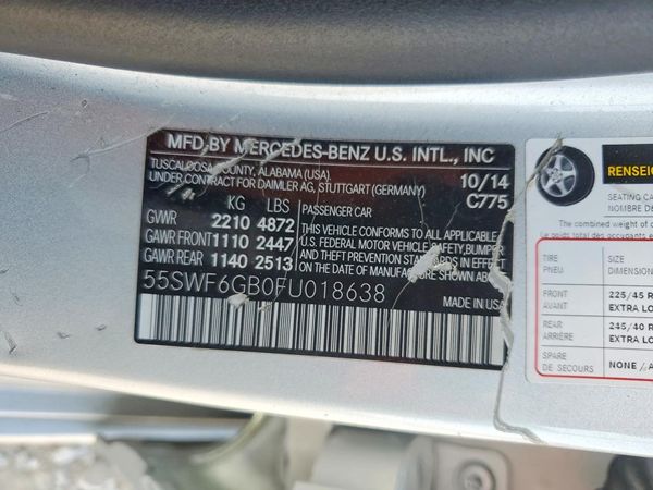 2015 MERCEDES-BENZ C