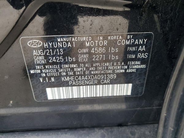 2013 HYUNDAI SONATA
