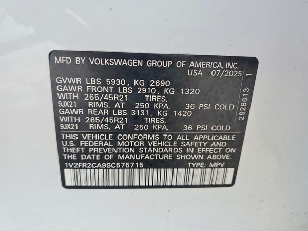 2025 VOLKSWAGEN ATLAS