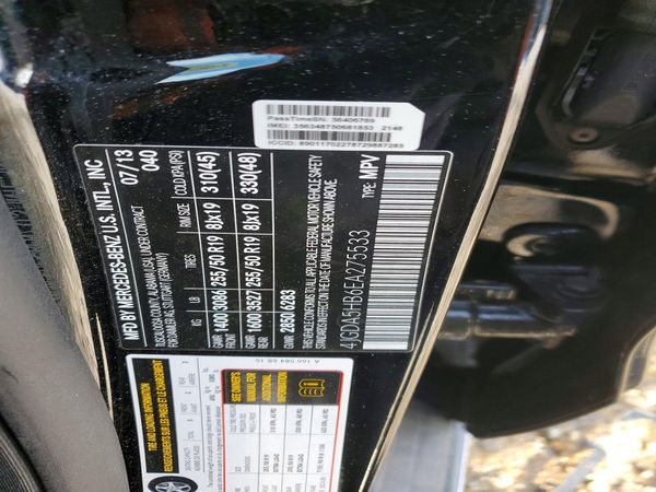 2014 MERCEDES-BENZ ML ML350 4-MATIC