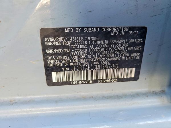 2021 SUBARU CROSSTREK