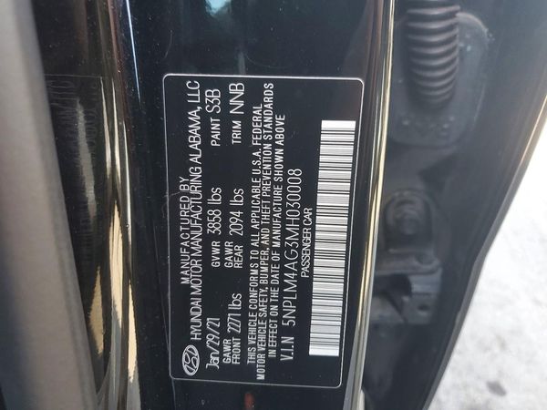 2021 HYUNDAI ELANTRA