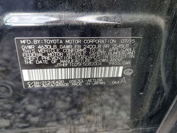 2015 LEXUS IS