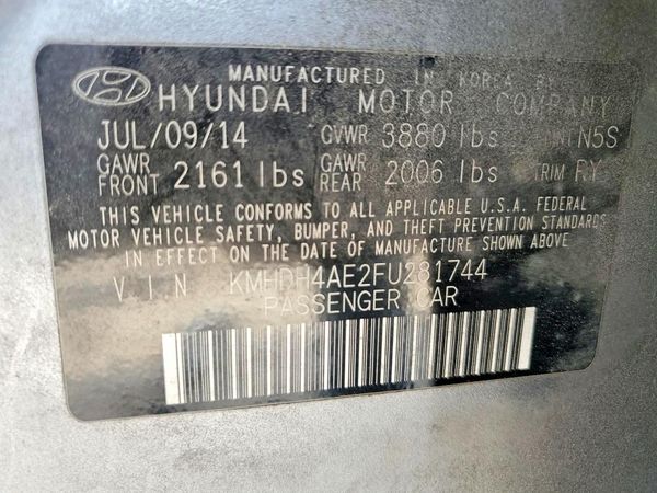 2015 HYUNDAI ELANTRA